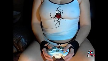 Xbox gamer girl having fun pornhub